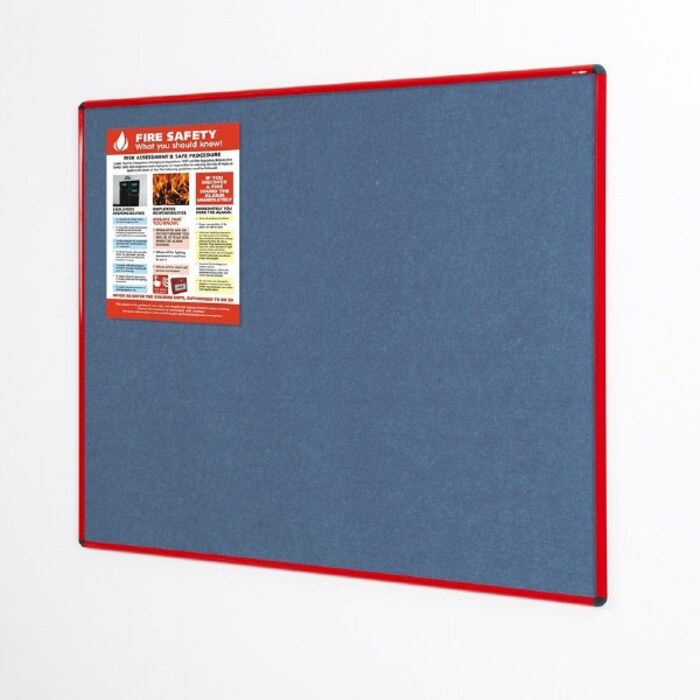Shield Resist-a-Flame Coloured Frame Eco-Colour Noticeboard
