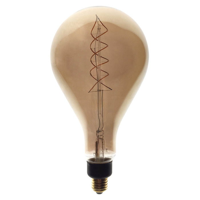 Dimmable LED Smoked Spiral Filament ES Lamp 4W 2200K - PS160