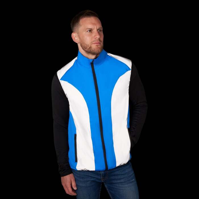 BTR Hi Vis Reflective Running & Cycling Gilet & Vest with Pockets