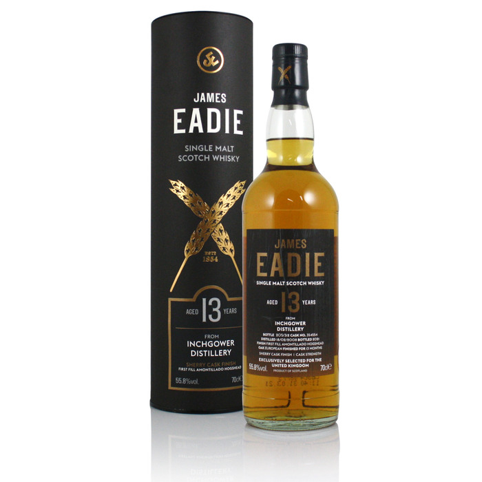 Inchgower 2008 13 Year Old James Eadie Amontillado Cask #354554