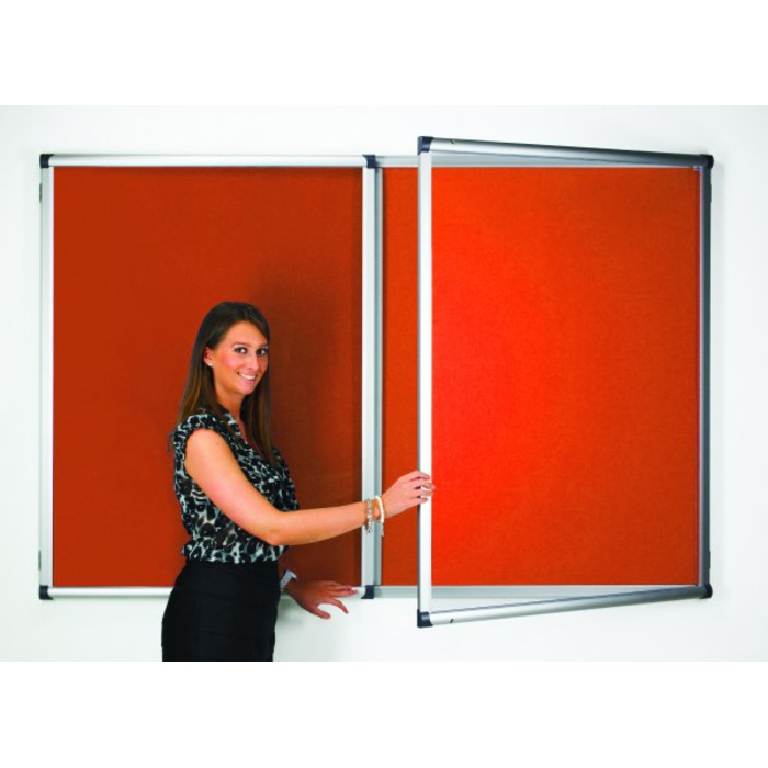 Eco-Sound Blazemaster Metropolitan Frame Tamperproof Noticeboard