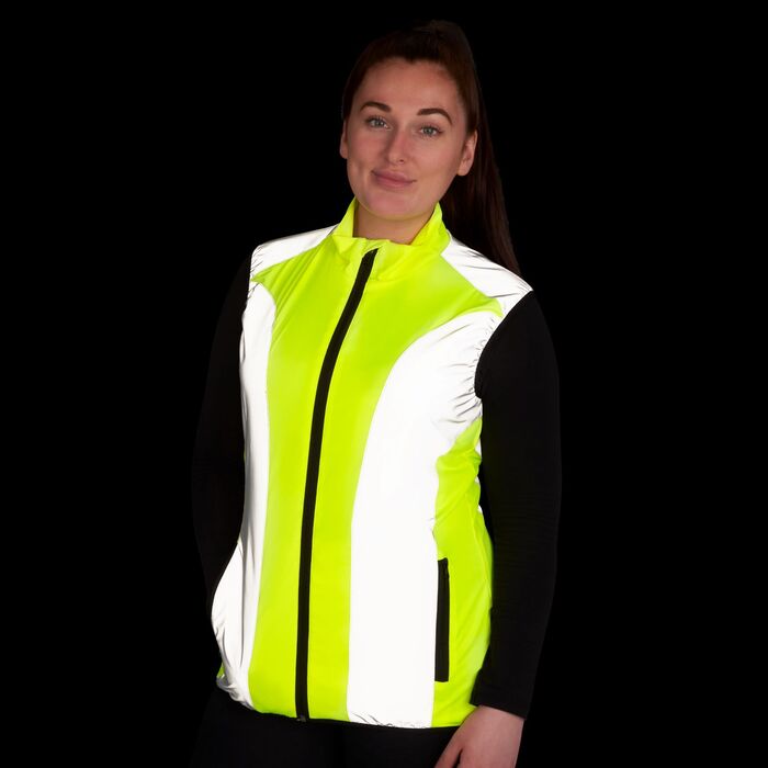 BTR Womens Reflective High Visibility Running & Cycling Vest SECONDS