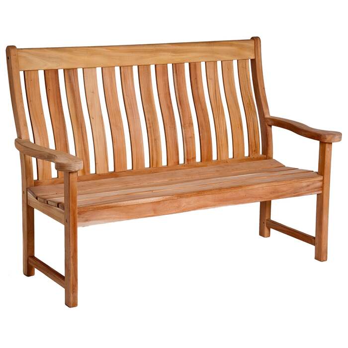 Alexander Rose Mahogany High Back Wooden Bench 5ft (1.5m)
