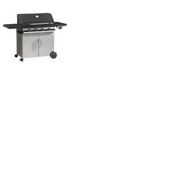 BeefEater Discovery 1100E Series 4 Burner Gas Barbecue with Cabinet Trolley and Side Burner