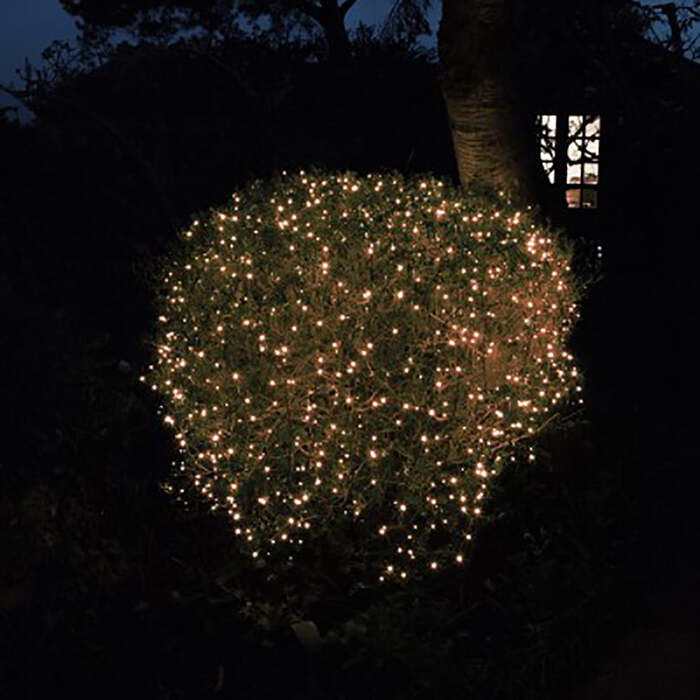 Noma Christmas 120, 180, 240, 360, 480 Multifunction LED Lights with Green Cable - Antique White, 240 Bulbs