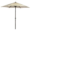 Bracken Outdoors Ecru 3m Crank and Tilt Round Garden Parasol