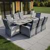 Bracken Outdoors Dakota 8 Seat Rectangular Rattan Garden Furniture Set with Recliners