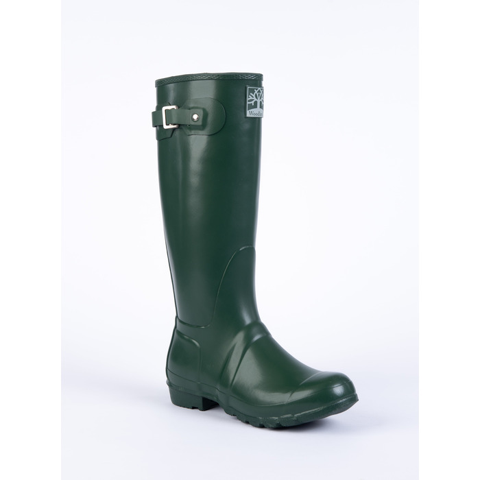 Woodland Womens Plain Green Wellington Boots