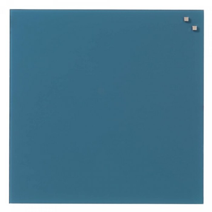 NAGA Magnetic Glass Noticeboard JEANS BLUE 100 x 100cm