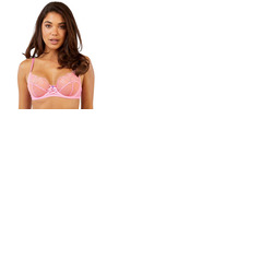 Playful Promises Ziggy Lace and Spotted Mesh Bra