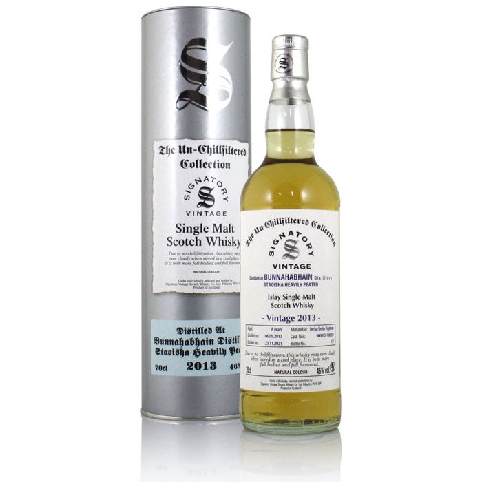 Bunnahabhain Staoisha 2013 8YO Signatory UCF Casks #900052 & #900059