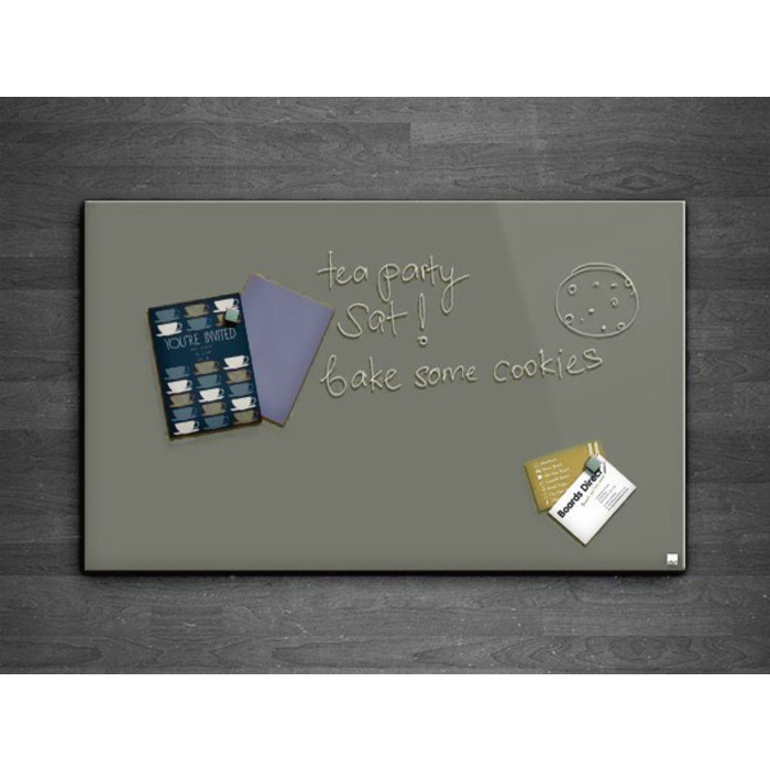 Casca Magnetic Glass Writing Board 1000 x 800mm, Green Artichoke