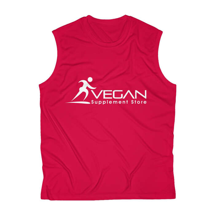 Men's Sleeveless Performance Tee, True Red / XS