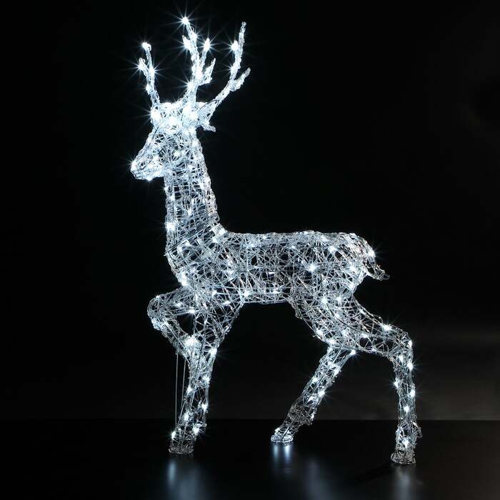 Noma Christmas Spun Acrylic 1. 35M Richmond Deer with 180 White LED's