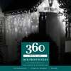 Noma Christmas White Multifunction Jack Frost Icicles With Clear Cable 120, 360, 720, 360 Bulbs