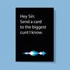 Hey Siri Greeting Card