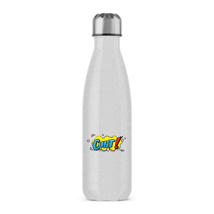Pop Art Style Cunt Water Bottle