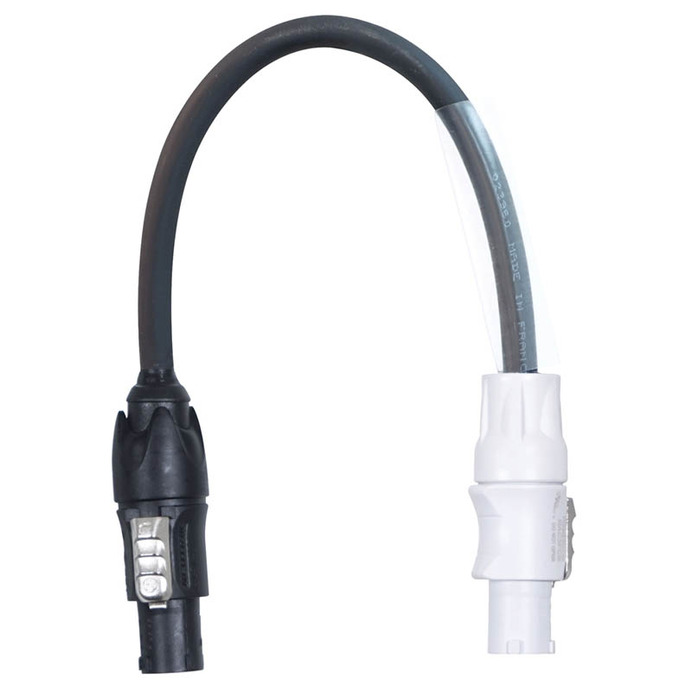 PowerCON TRUE1 to PowerCON Out 0. 25m Titanex Rubber Cable