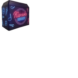 DJ Booth Lycra Screen Cover for Equinox DJ Booth - Karaoke