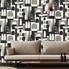 Hey Manhattan City Wallpaper Weathered Cedar Taupe - Mini Moderns MMTLG02WC