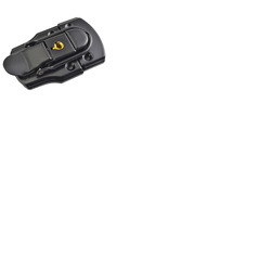 Large Draw Bolt Catch with Lock and Key Black Finish