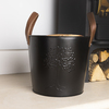 Snug Mulberry Small Leather Handle Log Bucket