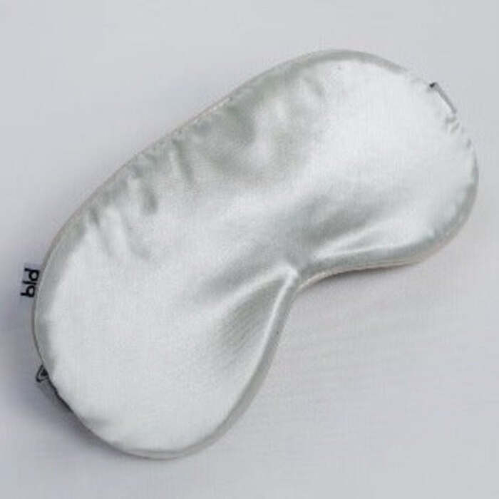 Luxury Anti-Ageing Silk Eye Mask in Silver Grey