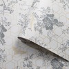 Lipsy Himara Geometric Wallpaper Grey / Gold Muriva 144072