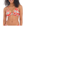 Freya Hibiscus Beach Halter Bikini Top