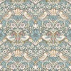 William Morris Strawberry Thief Wallpaper Slate Grey and Blush W0171/05