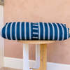 Dog Bed Duvet Cover Two Sizes Polycotton Blue/White Stripe