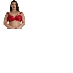 Playful Promises Anneliese Satin Net and Lace Curve Bra