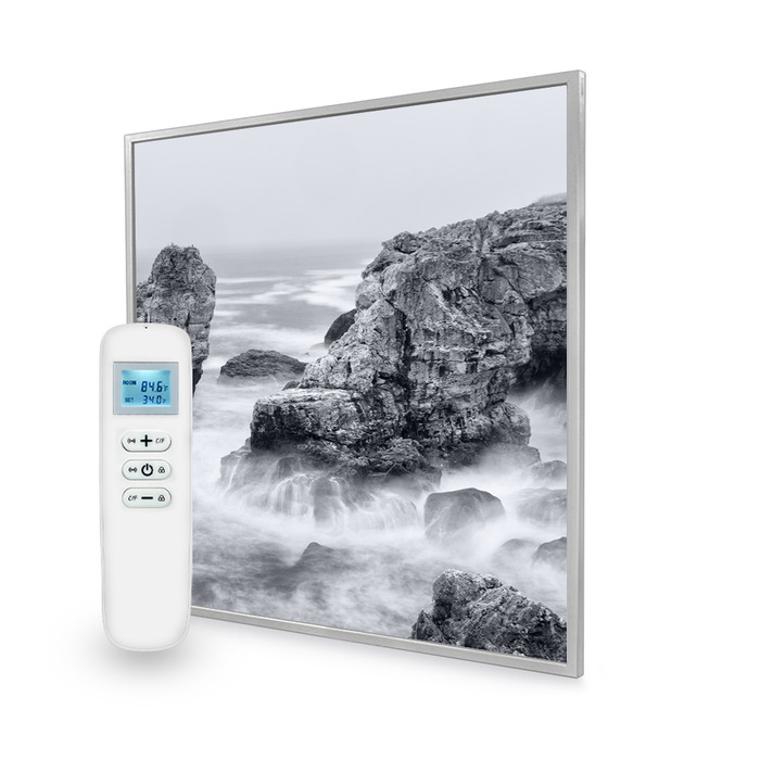 595x595 Stormy Shore Picture Nexus Wi-Fi Infrared Heating Panel 350W - Electric Wall Panel Heater
