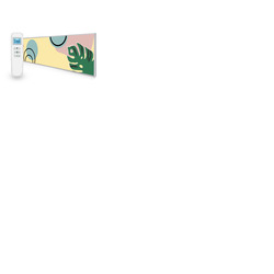 350W Abstract Leaves UltraSlim Picture Nexus Wi-Fi Infrared Heating Panel - Electric Wall Panel Heater