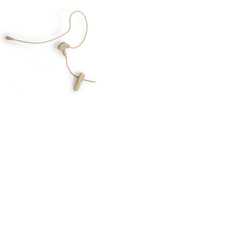 Single Ear Discreet Headset with 4 Pin Mini XLR Beige