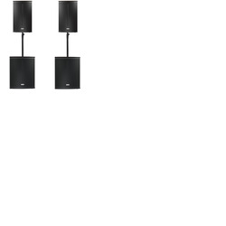FBT X-Series Active System 5400W XLITE15A x2, X-SUB 118SA x2, Padded Bags and Poles