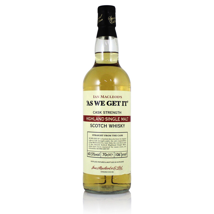 As We Get It Highland 60. 5%