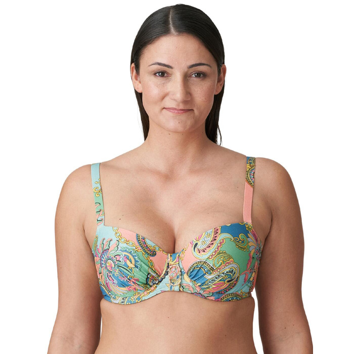 Prima Donna Swim Celaya Padded Balcony Bikini Top - Italian Chic - 32E