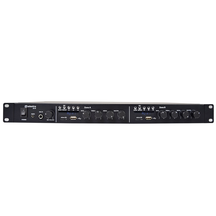 Dual Stereo Mixer-Amplifier 4 x 100W
