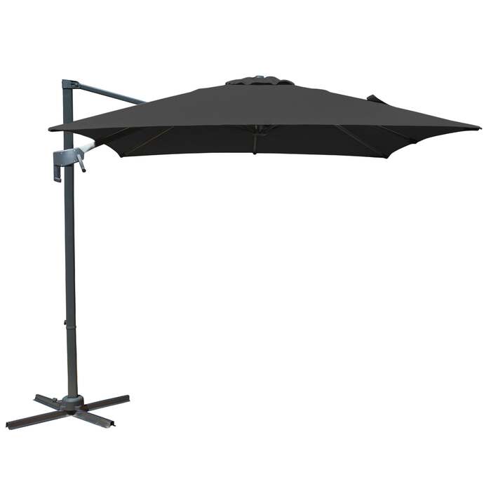Bracken Outdoors Naples Grey 2.5m x 2.5m Square Cantilever Parasol *Damaged Box*