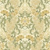 Hjarterum Ojvind Arts and Crafts Inspired Wallpaper Cream Olive Beige Galerie 83117