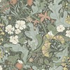 Hjarterum Elise Arts and Crafts Inspired Wallpaper Green Blue Galerie S83103