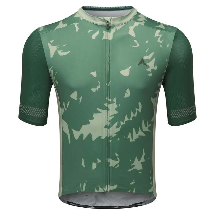 Icon Plus Men's Short Sleeve Jersey Dark Green | High Performance & Cooling Fabric, Bold Look & Anti-Odour | Reflective Detailing | XL | Altura