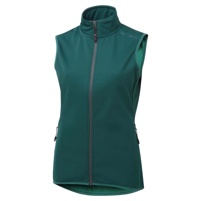 Escalade Women's Softshell Gilet Dark Green | Lightweight, Water-Repellent & Warm | Versatile Trail Wear | 8 | Altura