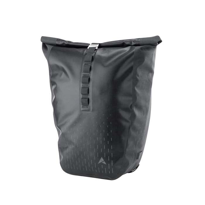 Thunderstorm City Waterproof Cycling Pannier Black | 15L Roll-Top Closure, Waterproof with Welded Seams | Durable & Reflective | Altura