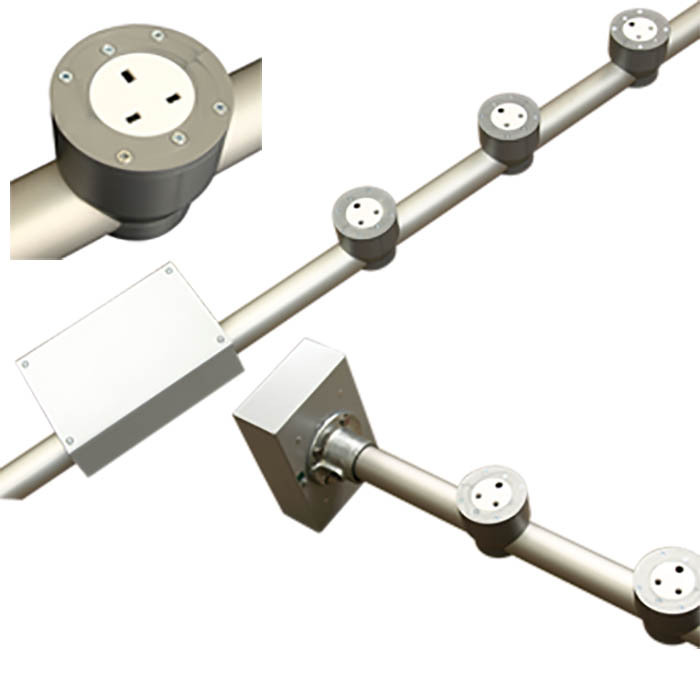 Wired Lighting Bar 10x 13 Amp Sockets