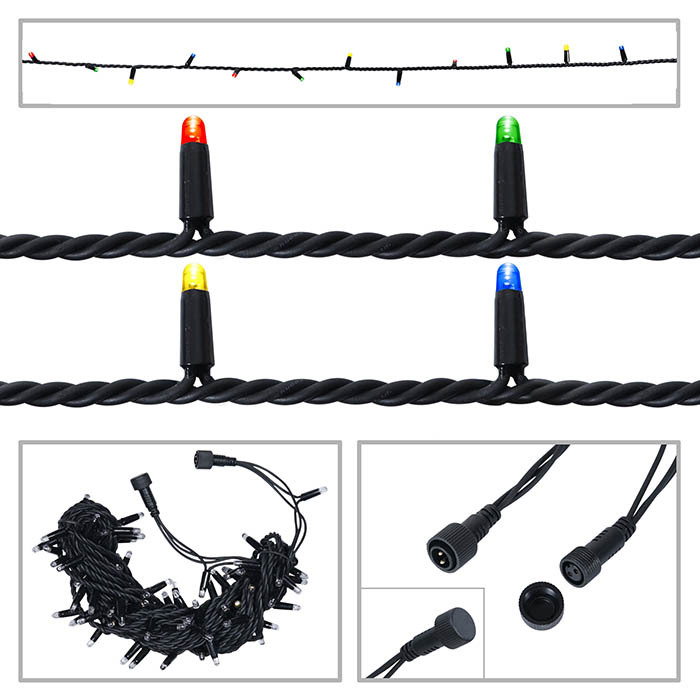 LED String Light Rubber Connectable Design in Multi Colour