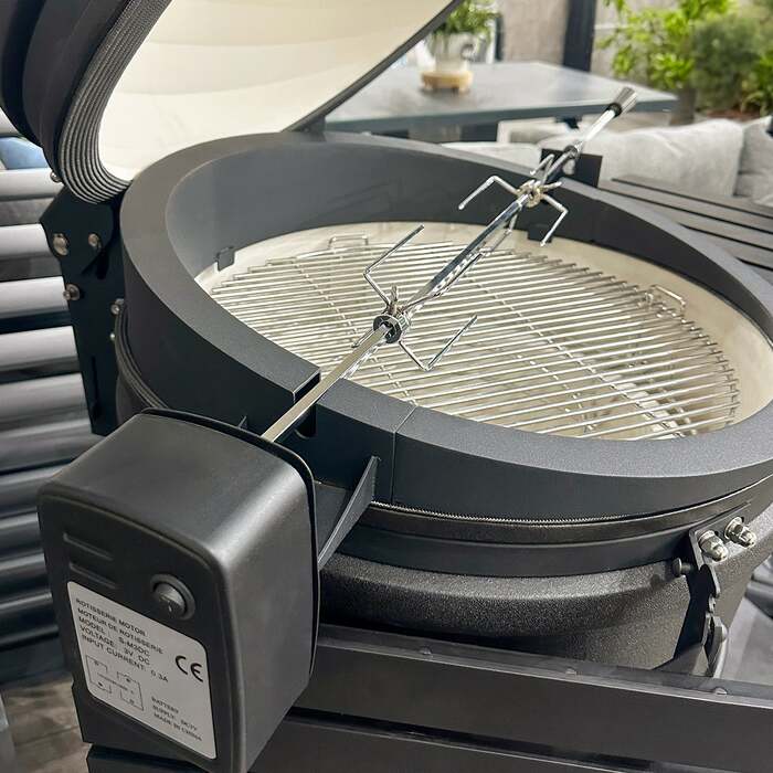 Draco Grills Rotisserie for 22 Inch Kamado Grill