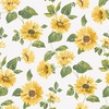 Just Kitchens Sunflower Trail Wallpaper Yellow Green Galerie G45458