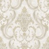 Sonata Damask Textured Heavyweight Vinyl Wallpaper Gold Rasch 539769